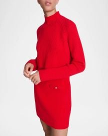 Maje Roquette Two-in-One Knit Dress at Neiman Marcus